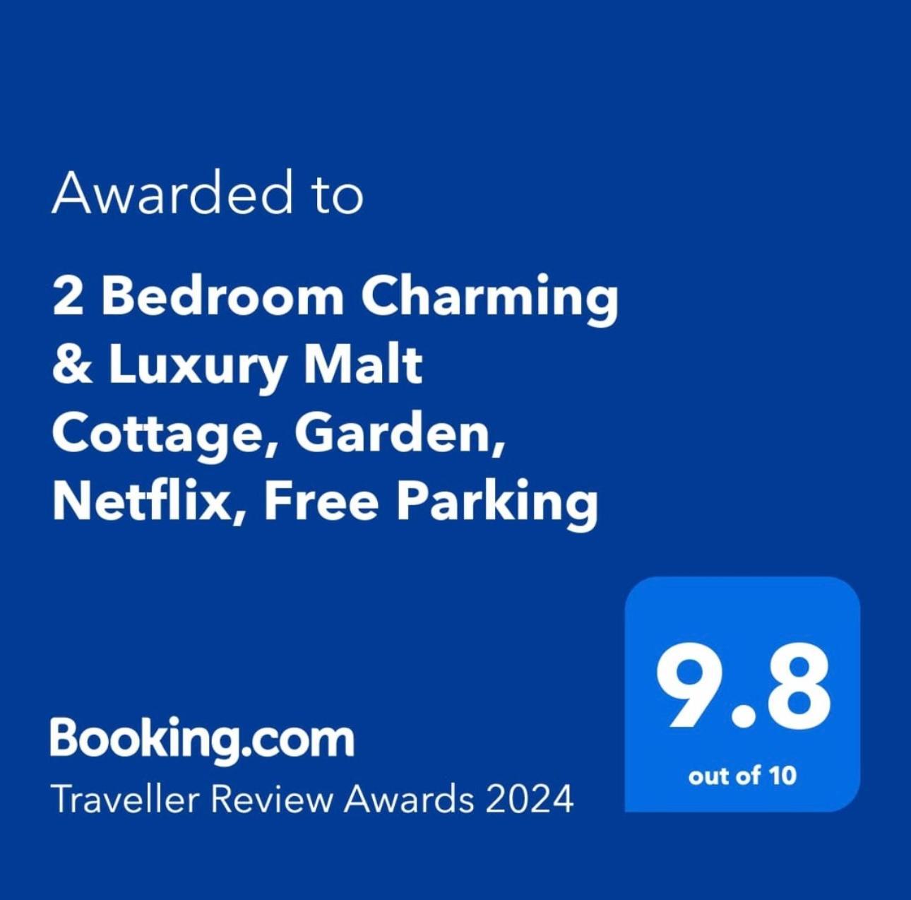 2 Bedroom Charming & Luxury Malt Cottage, Garden, Netflix, Free Parking 水上伯顿 外观 照片